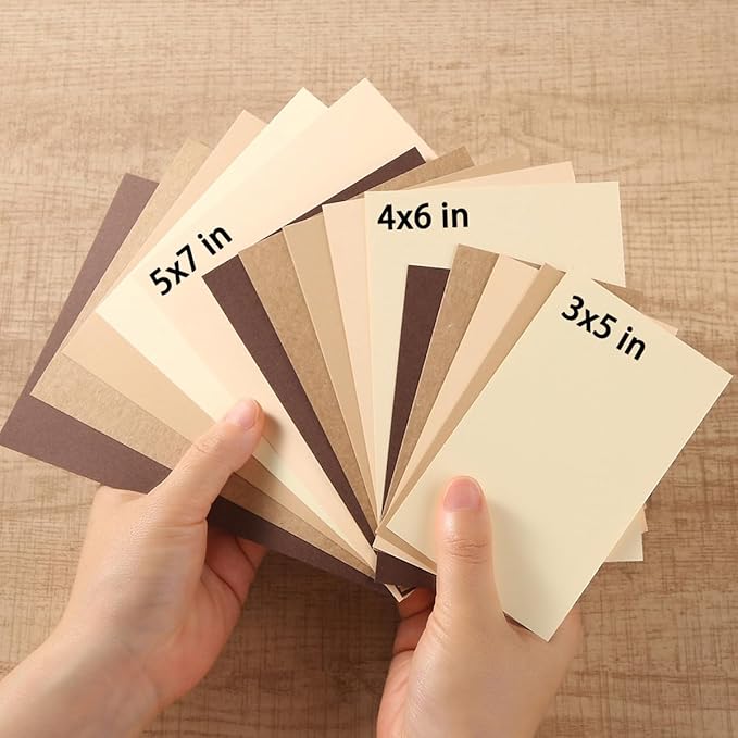 50 Sheets 4x6 Colored Cardstock Paper 5 Colors Blank Flash Cards, 250 GSM Heavy - Image 2