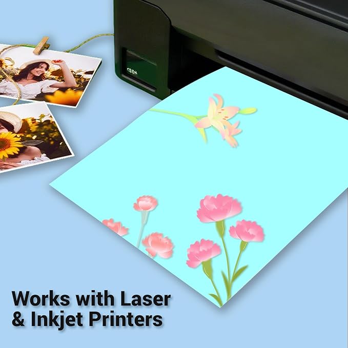 Cardstock 8.5 x 11, 10 Colors Colored Printer Paper 75 lb/200 gsm, 40 Sheets - Image 5