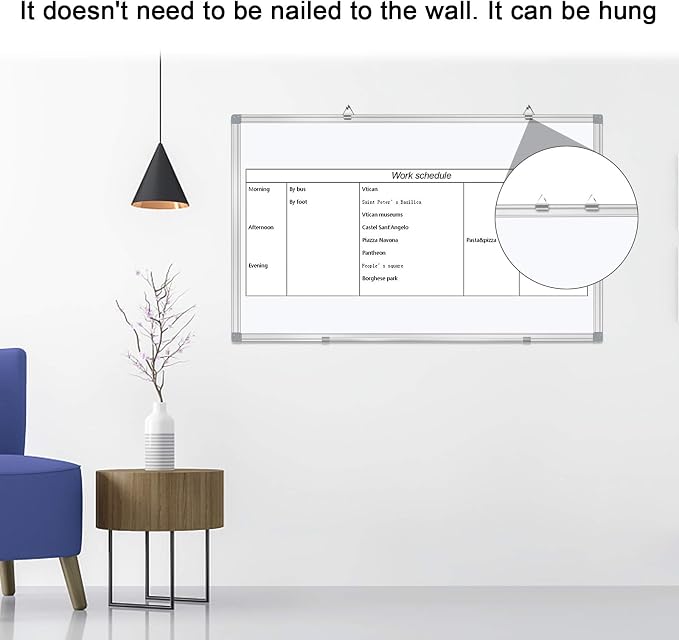 H-Qprobd Dry Erase Board for Wall Aluminum Presentation Magnetic Whiteboard - Image 6