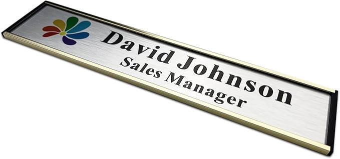 SINKAA Personalized Name Plate for Door or Wall, 2 * 10 inch Custom Office - Image 4