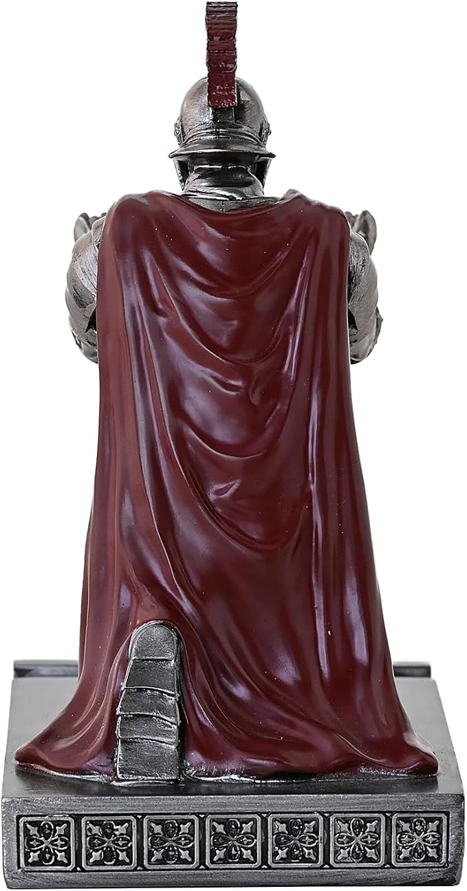 CYXStar Roman Praetorian Prefect Warrior Knight Pen Holder Desk Ornament Resin - Image 8