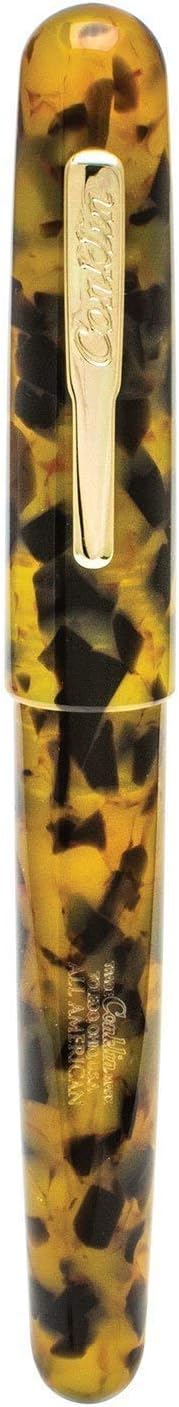 Conklin All American Fountain Pen in Tortoiseshell – Medium Nib, Vintage Design - Image 4