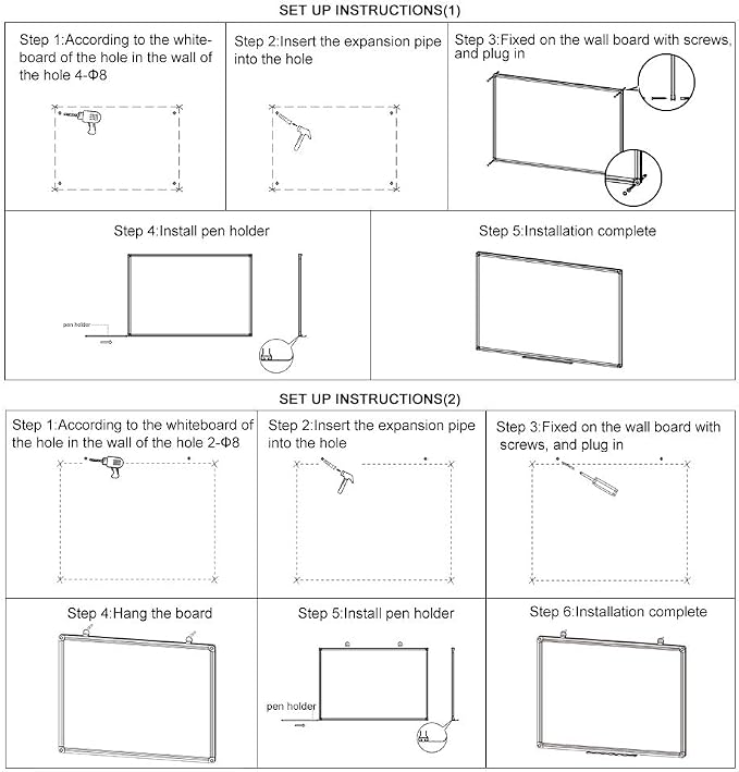 XIWODE Large 36x72 Inch Magnetic Dry Erase Whiteboard - Image 8