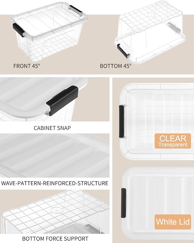 EOENVIVS Plastic Storage Bins - Image 3