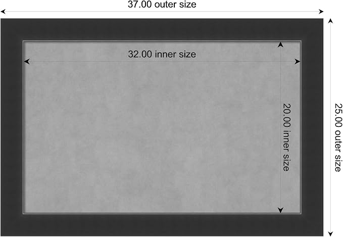 Amanti Art Black Framed Magnetic Board 25x37 Large Vision Board - Image 4