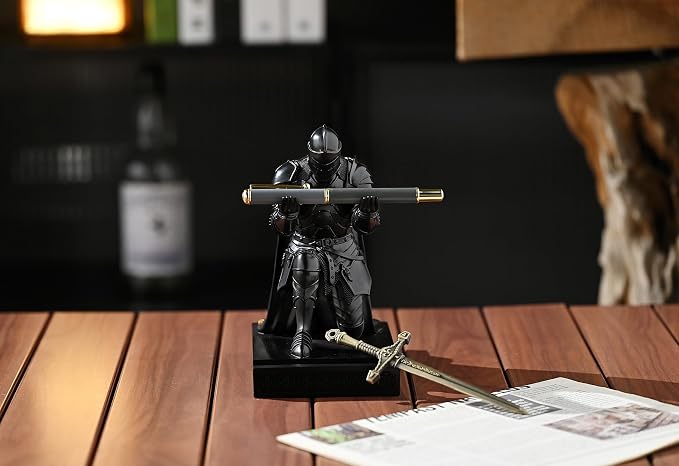Amoysanli Medieval Armored Warrior Wearing Outerwear, Mobile Phone Stand Knight - Image 6