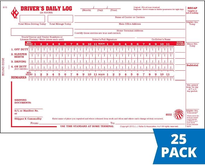 Driver Daily Log Book 25-pk. - Image 4
