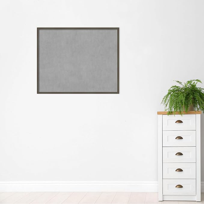 Amanti Art Grey Framed Magnetic Board 33x41 X-Large Vision Board - Image 5