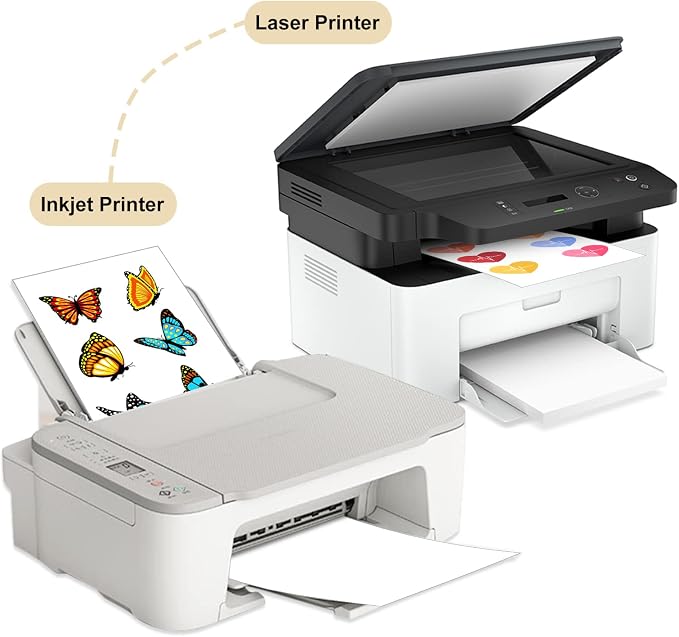 Sticker Paper, BESTEASY 8.5" x 11" Full Sheet Label Stickers - Image 4