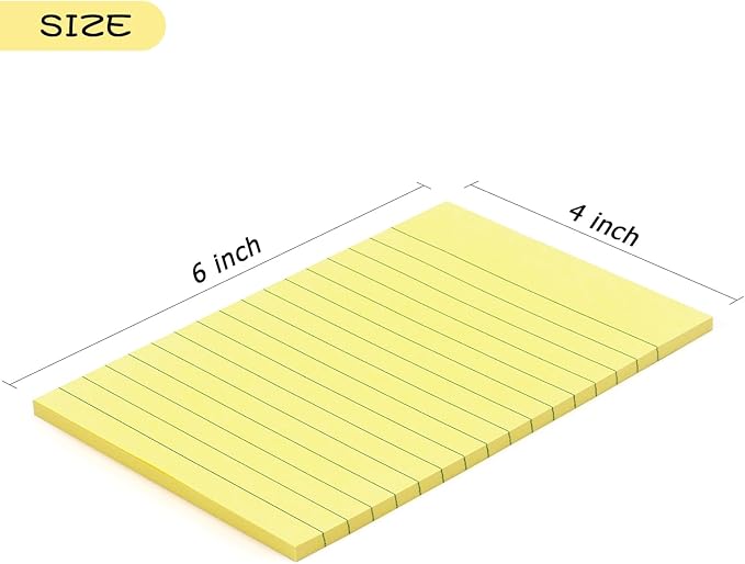Early Buy 6 Pads Lined Sticky Notes - Image 3