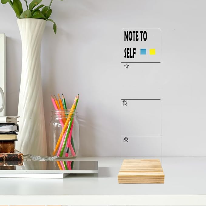 Monitor Memo Board Computer Monitor Memo Board Note To Self Sign Acrylic - Image 4