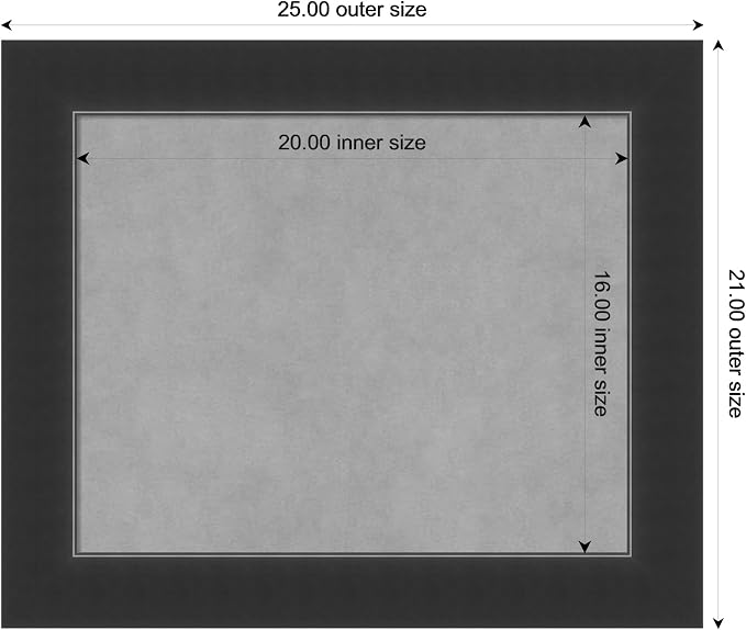 Amanti Art Black Framed Magnetic Board 21x25 Small Vision Board - Image 4
