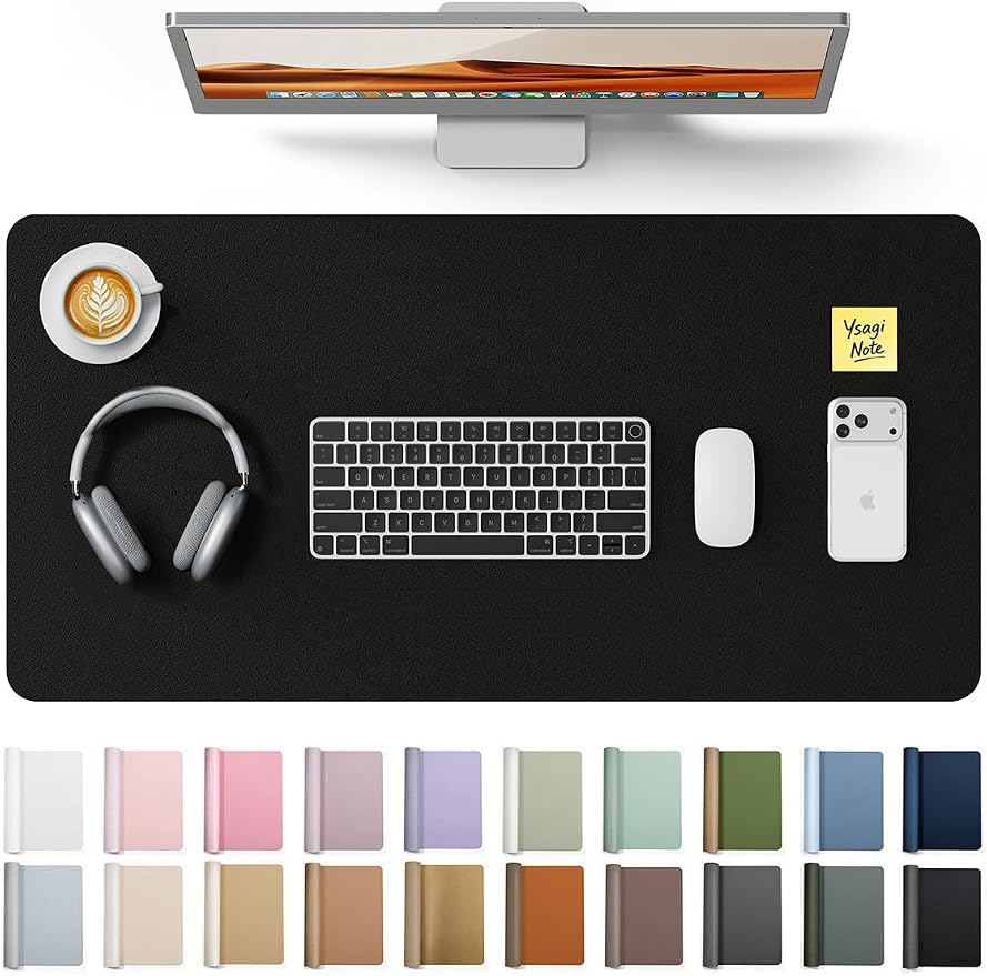 YSAGi Leather Desk Protector, Non-Slip Large Mouse Pad, Waterproof PU Laptop by YSAGi