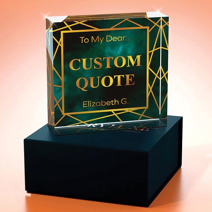 Personalized Gifts, Custom Quote Block Letter Board, Crystal-Clear Acrylic - Image 3