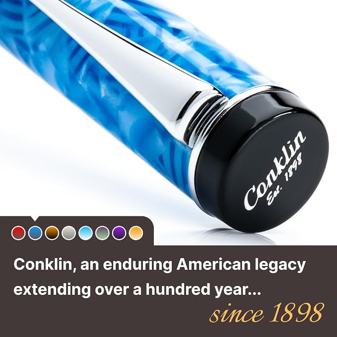 Conklin Duragraph Fountain Pen Ice Blue - Image 7