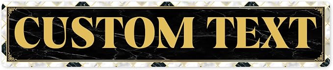 Custom Sign, Custom Street Sign, 11 Font Colors, 13 Font Styles, 4 Hole Options by MySignCenter