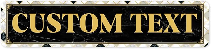 Custom Sign, Custom Street Sign, 11 Font Colors, 13 Font Styles, 4 Hole Options by MySignCenter
