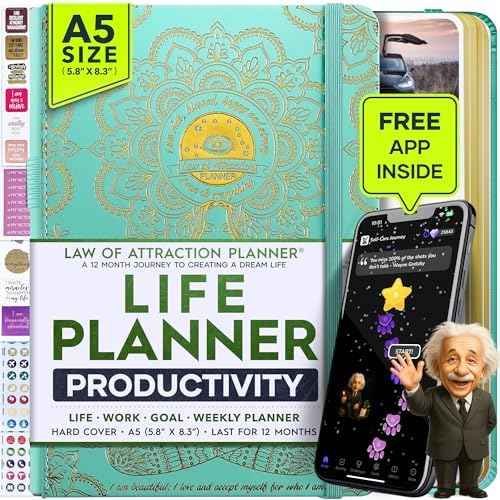 Life Planner Deluxe Undated Planner Weekly and Monthly Manifestiing Journal