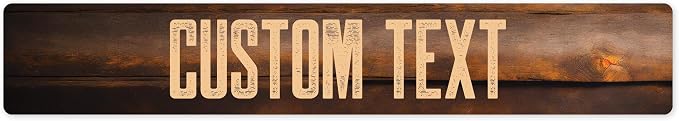 Custom Sign, Custom Street Sign, 11 Font Colors, 13 Font Styles, 4 Hole Options by MySignCenter
