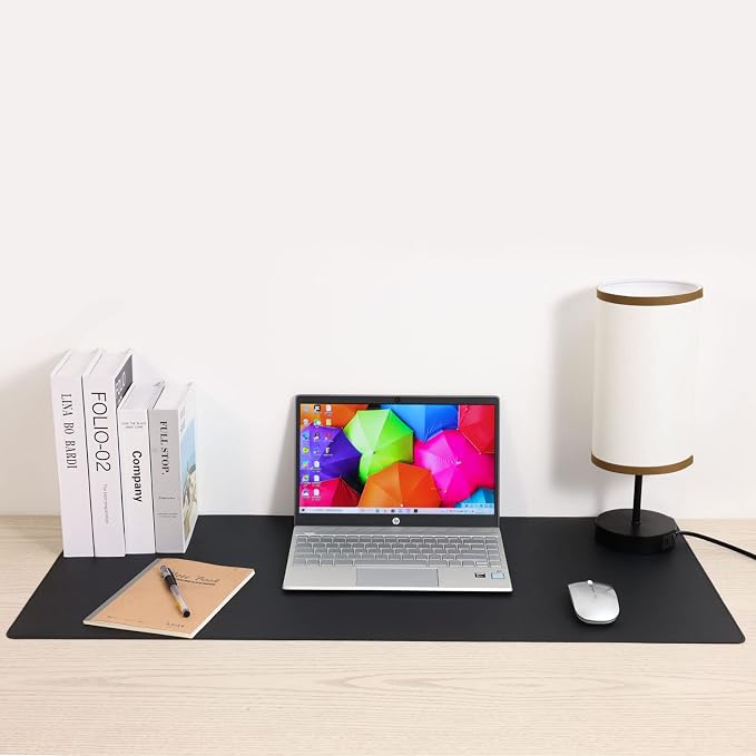 Wolaile Desk Pad 36x17 inches, PU Leather Desk Blotter, Non-Slip Base - Image 6