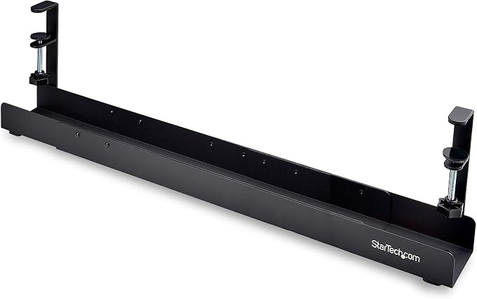 StarTech.com Under Desk Cable Management Tray, Length Adjustable, Clamp-On - Image 7