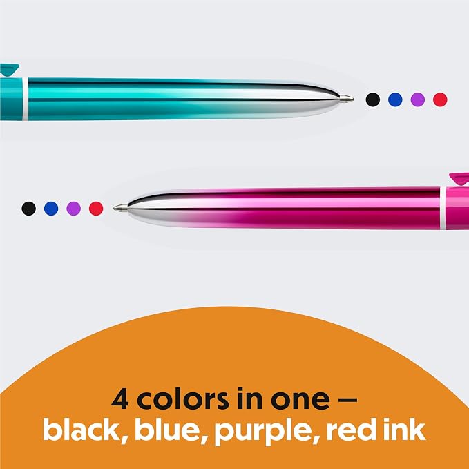 BIC 4 Color Smooth Gradient Retractable Ballpoint Pen - Image 4