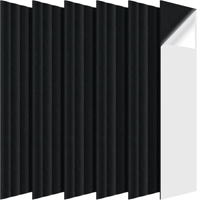 Tao.space 6 Pack Acoustic Panels 3D Wave Sound Proof Foam by Taospace