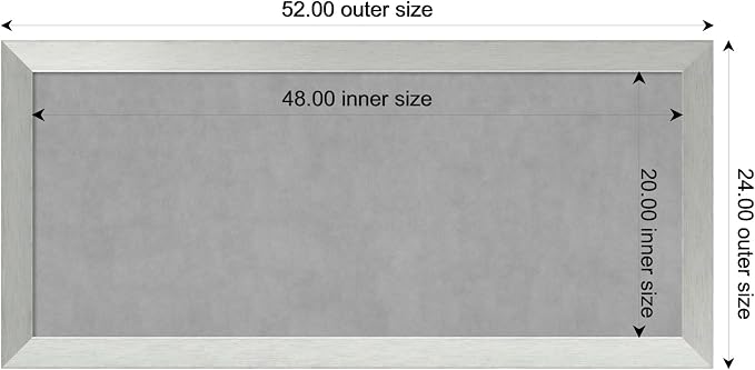 Amanti Art Silver Framed Magnetic Board 24x52 Oversize Vision Board - Image 4