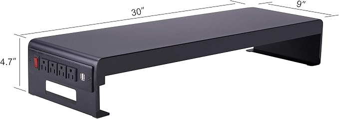 Rocelco 40" Large Height Adjustable Standing Desk Converter - Image 5