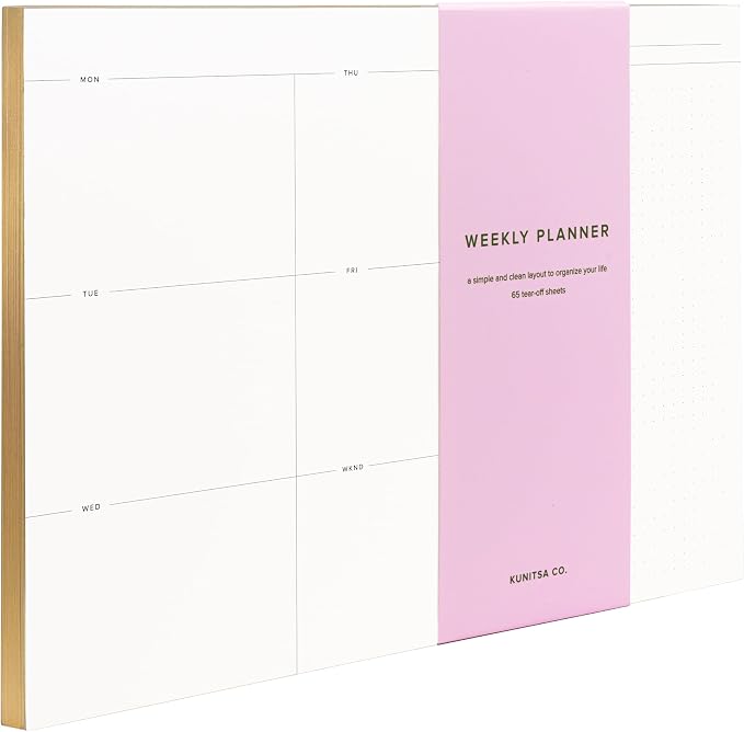 Weekly To-Do List Notepad – Desk Pad by KunitsaCo