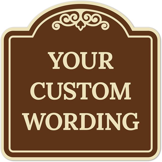 Custom Decorative Sign, Personalized Metal Sign by SigoSigns