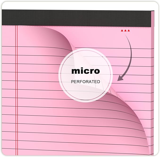AILZFEI Pink Purple Small Legal Pad 5 x 8 College Ruled Color Legal Pads Paper - Image 5