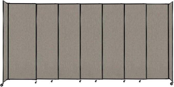 Versare Straightwall Sliding Portable Wall Partition | Freestanding Office by VERSARE