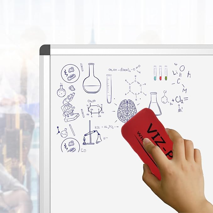 VIZ-PRO Dry Erase Board/Whiteboard, 36 X 24 Inches, Wall Mounted Board - Image 5