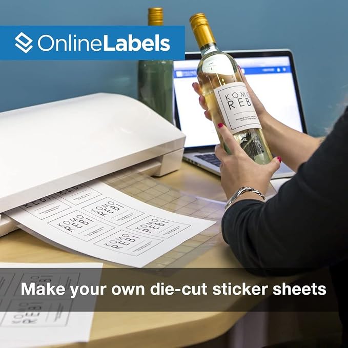 Sticker Paper, 000 Sheets, 8.5" x 11" Full Sheet Label, Works - Image 3