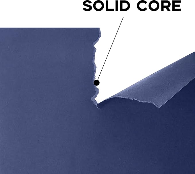 50 Pack 65lb Blue Cardstock 8.5 x 11 Pastel Paper, Goefun Navy Blue Card Stock - Image 3