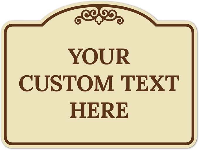 Custom Decorative Sign, Personalized Metal Sign by SigoSigns