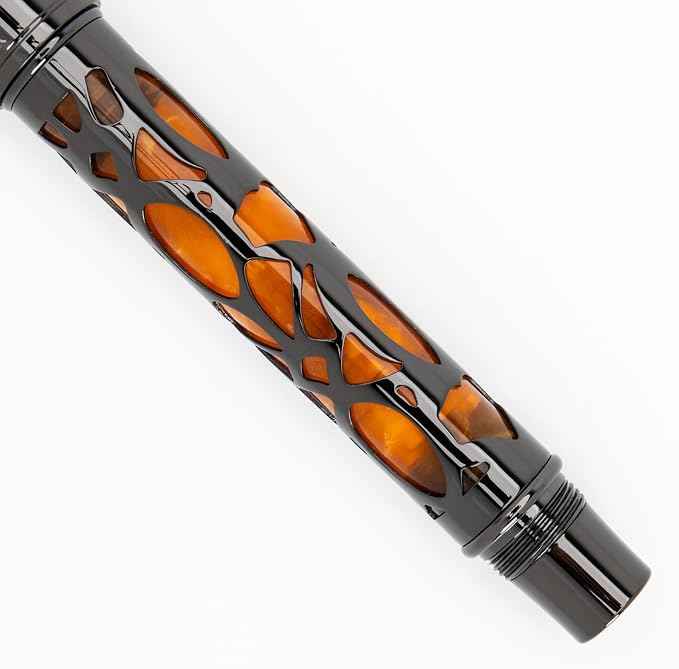 Conklin Endura Deco Crest Fountain Pen in Orange