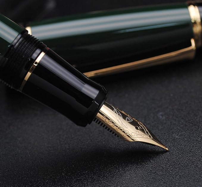 xixixiaozhu Metal Big Fountain Pen Set Medium Nib 0.7mm, Includes Ink Refill - Image 8