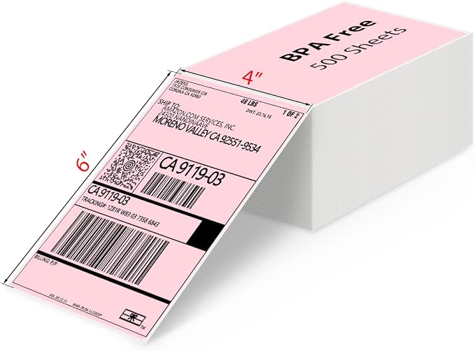 JADENS 4X6 Thermal Direct Shipping Label Compatible by JADENS