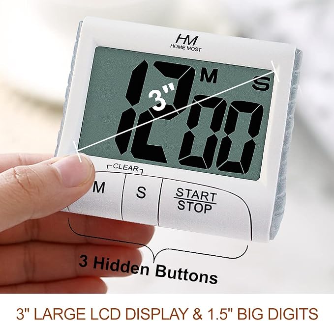 HOME MOST 2-Pack Large Display Kitchen Timer - Image 2