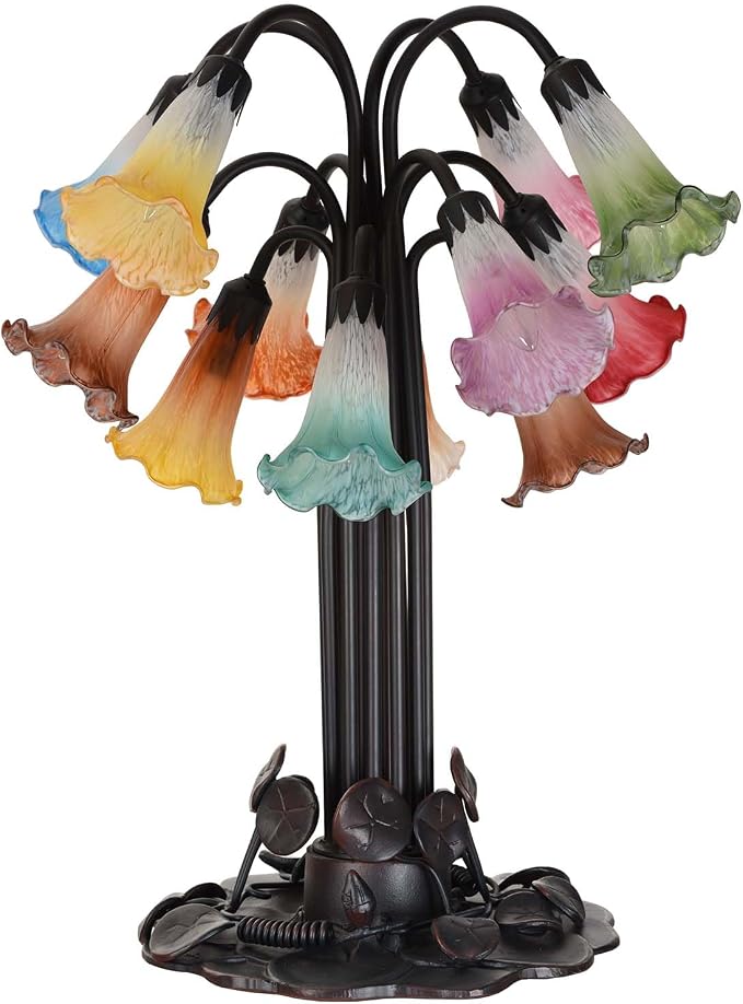 Bieye LS13S Lily Flower Blown Glass Lampshade - Image 6