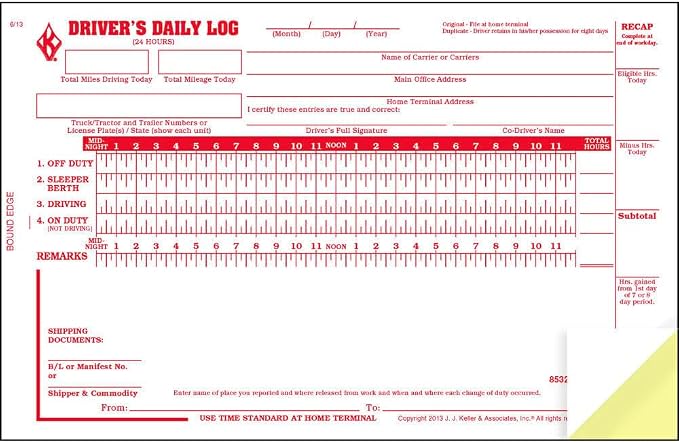 Driver Daily Log Book 25-pk. - Image 3