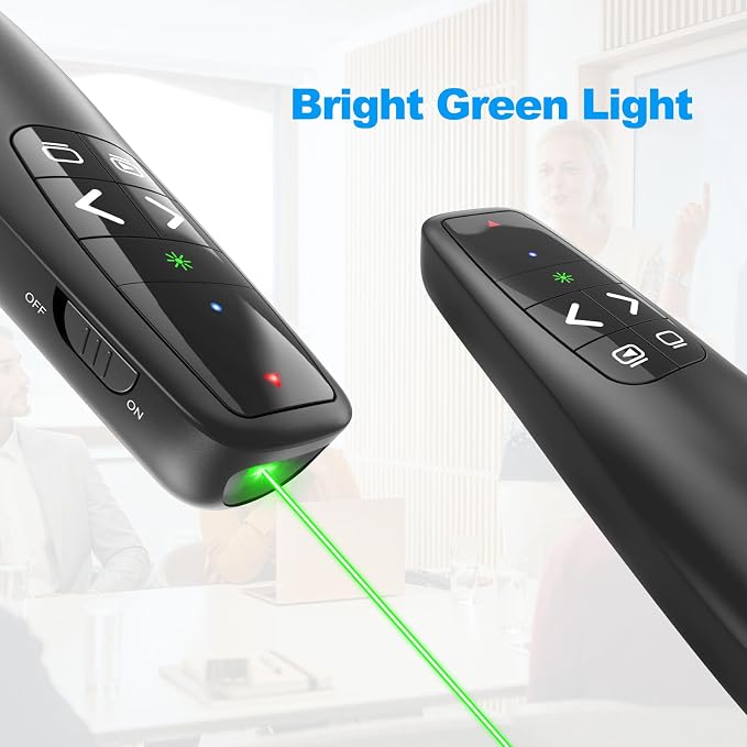 Wireless Presentation Clicker PowerPoint Presenter Remote : USB Type C Clicker - Image 4