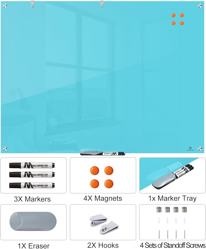 TSJ OFFICE Glass Dry-Erase Board - Image 4