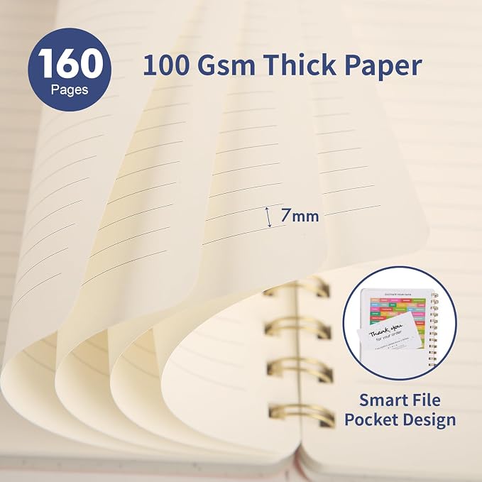 Spiral Notebook-5.75" x 8.125" College Ruled Journal - Image 3