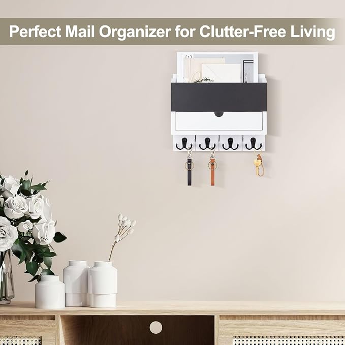 Lucundm Mail and Key Holder Wall Mount - Image 2