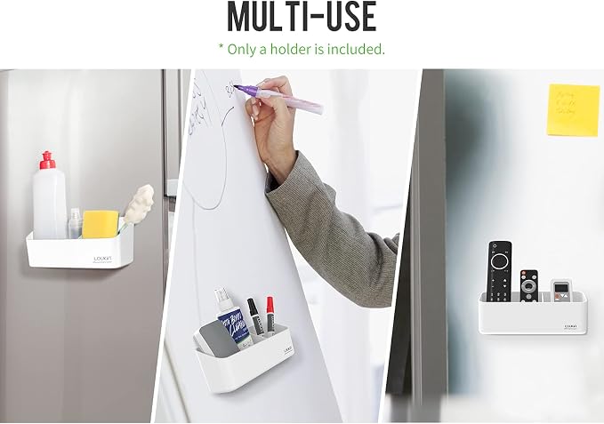 loukin Magnetic Marker Holder Set, Dry Erase Accessory Tray Set, Remote Control - Image 4