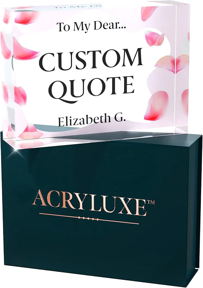 Personalized Gifts, Custom Quote Block Letter Board, Crystal-Clear Acrylic - Image 9
