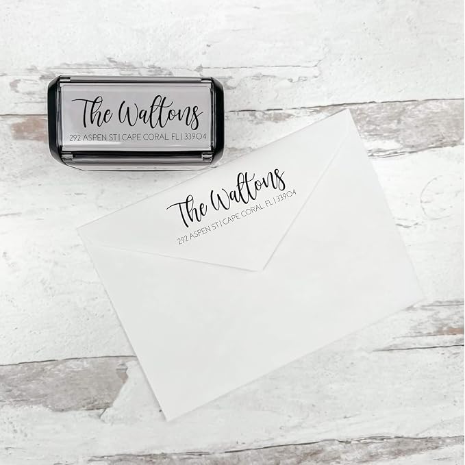 Self Inking Modern Address Stamps | Custom Return Address Stamper - Image 7